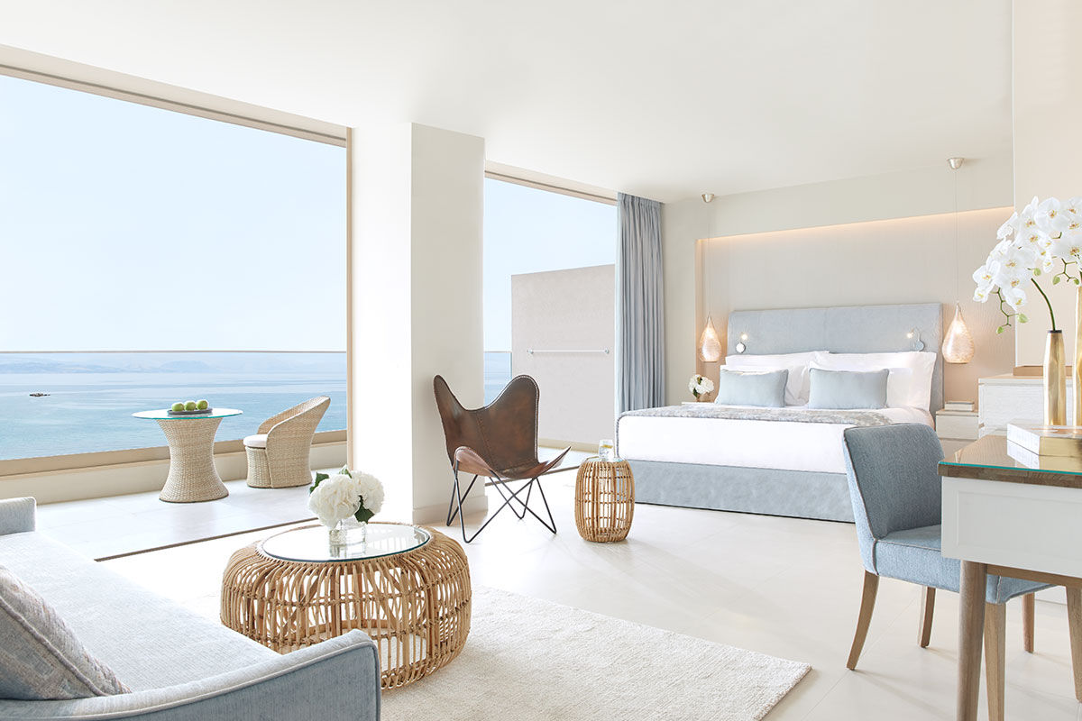 <b>Ikos Dassia, Dassia</b> - Classic and beach-chic, this all-inclusive resort has all of the usual luxury amenities including infinity pool, spa, six restaurants and six bars, but has a unique addition: an on-site gelaterie. Snag one on your way to the beach where you can lounge in a sunchair and feel the breeze coming over the Ionian Sea.