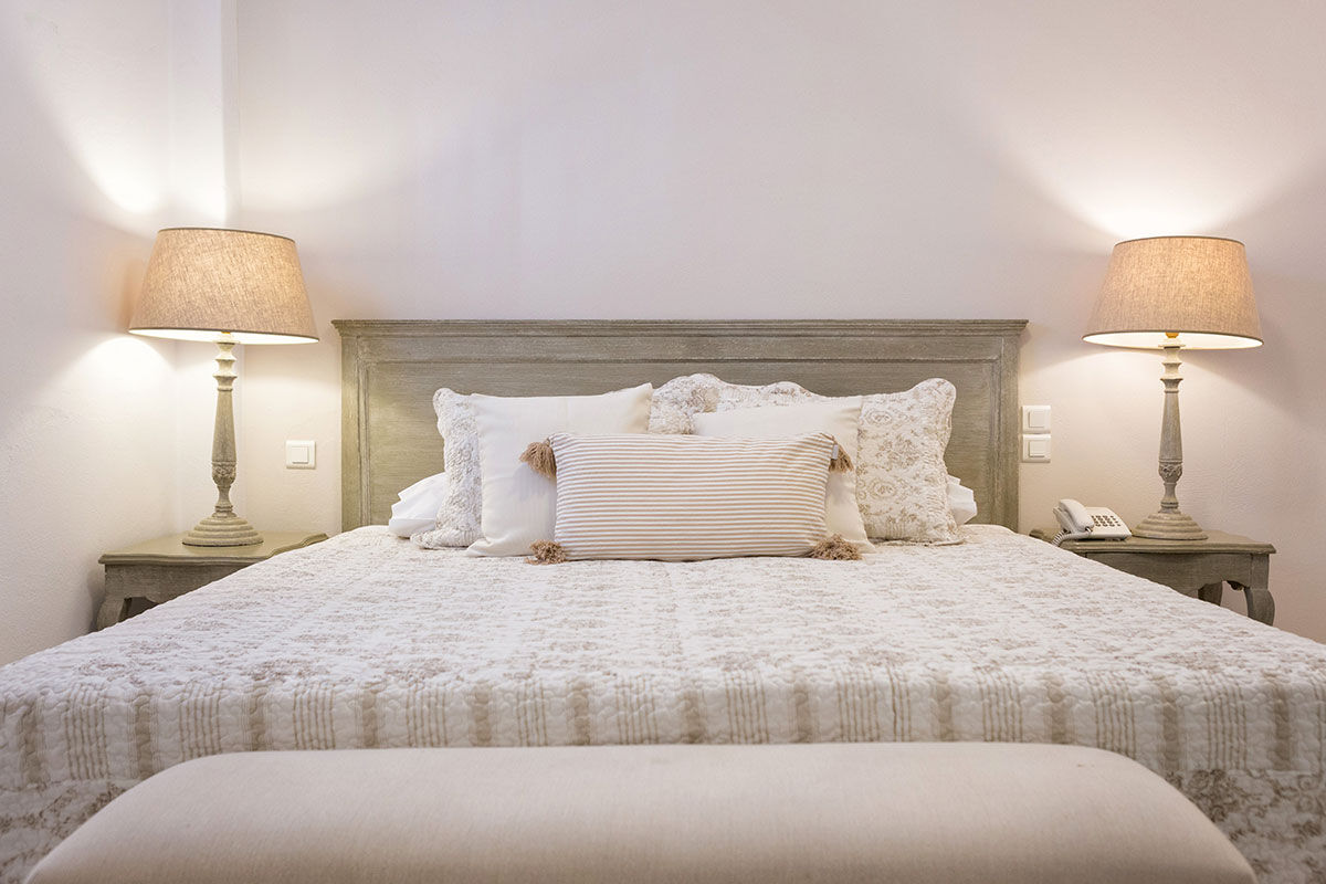 <b>Saint Andrea Seaside Resort, Naoussa</b> - Comprised of traditional Cycladic buildings centered around a sleek aquamarine pool, the Saint Andrea Seaside Resort is welcoming with a country-chic décor. With indoor and outdoor bars, stone alleyways and Mediterranean shrubbery blooming throughout the property, you’ll never want to leave.