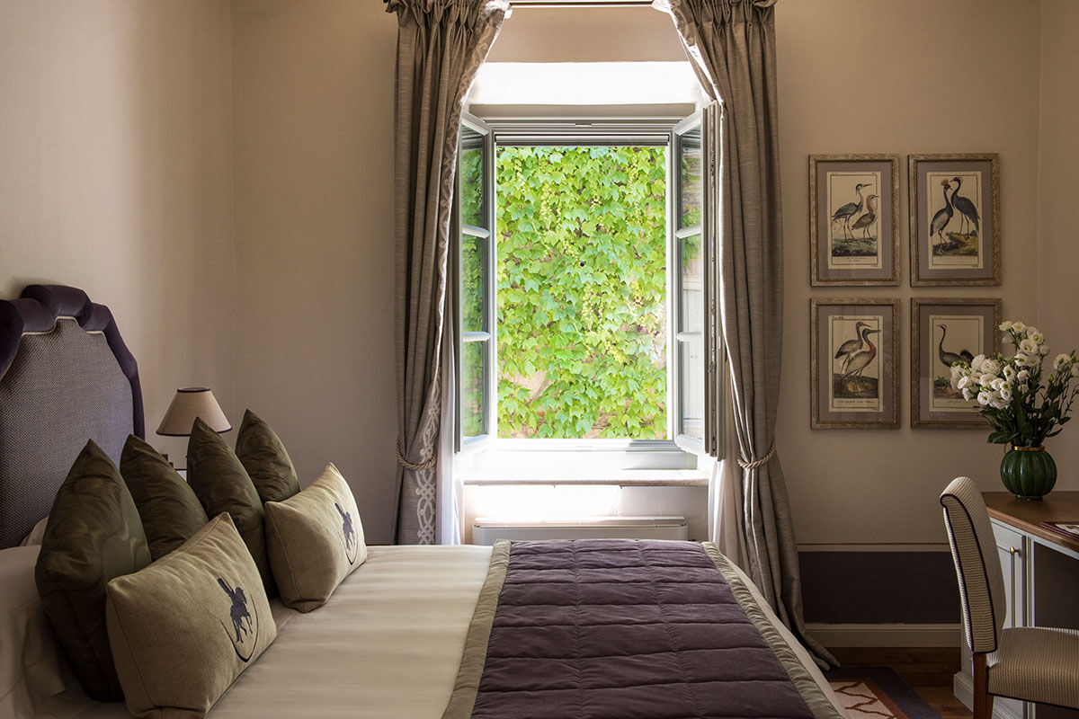 <b>Borgo San Felice</b> - Surrounded by vineyards and olive groves, Borgo San Felice is a restored 8th century building with stone walls, terracotta floors and exposed beams for your visual pleasure. This 5-star wine resort also features a piano bar with a fireplace, two restaurants, tennis courts, pool and sauna. Luxury and authenticity at its finest.