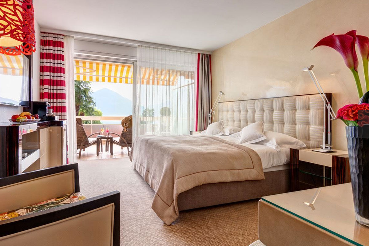 <b>Hotel Eden Roc, Ascona</b> - With four chic restaurants, three pools, saunas and a tanning solarium on site, you won’t need to travel far for… well, anything. If you do decide to venture from this contemporary oasis, don’t forget to visit its own private beach and marina.