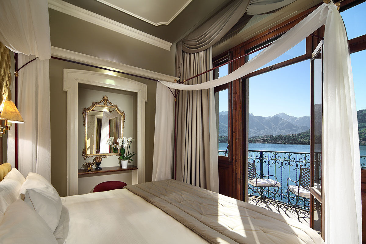 <b>Grand Hotel Tremezzo, Tremezzo</b> - With an old-school glamour feel, the Grand Hotel Tremezzo towers over Lake Como with its rich history and 100-year-old gardens. This lakeside property boasts three pools, five Italian restaurants, poolside bar, Espa three-story spa, and panoramic relaxation lounge.