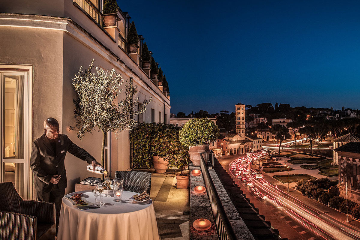 <b>Hotel FortySeven</b> - Centrally located to the main historic attractions, Hotel FortySeven has a rooftop restaurant where you can enjoy cocktails at sunset and ponder the rich roman culture that surrounds you. Amidst the ancient history, this modern hotel is unapologetically contemporary with its private movie theater, pool table and chic decor.