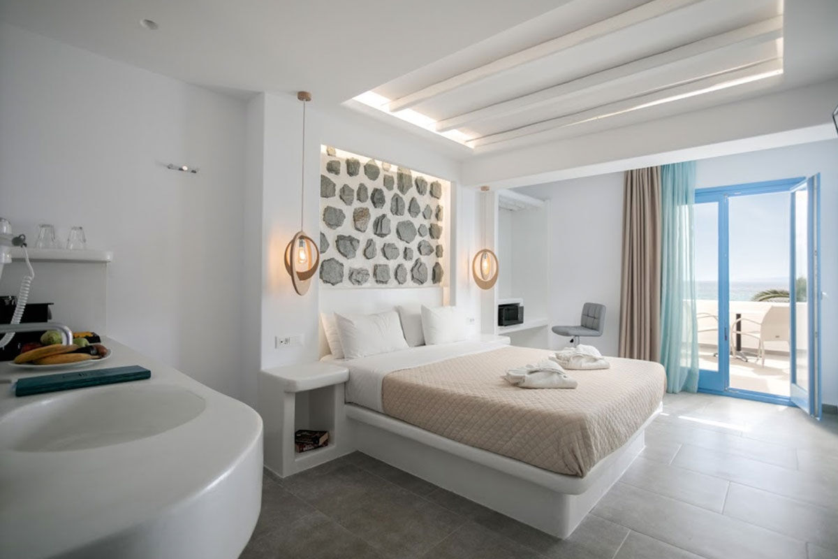 <b>Hotel Liana, Agios Prokopios</b> - This relaxed hotel sits facing Agios Prokopios Beach and features a casual restaurant with a terrace, an open-air bar, along with a pool and spa with a hammam. Guests enjoy exclusive access to their private section of one of Naxos’s most famous beaches.