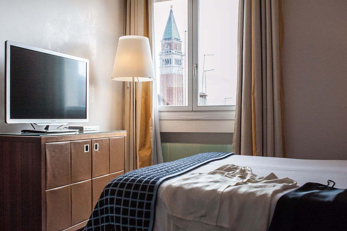 <b>Palace Bonvecchiati</b> - Polished and refined, the Palace Bonvecchiati brings a modern and artistic edge to the heart of Venice. Meander over to Saint Mark’s Square or stay in and watch the gondolas pass by as you dine at ‘La Terrazza’ restaurant on the corner overlooking Orseolo canal.