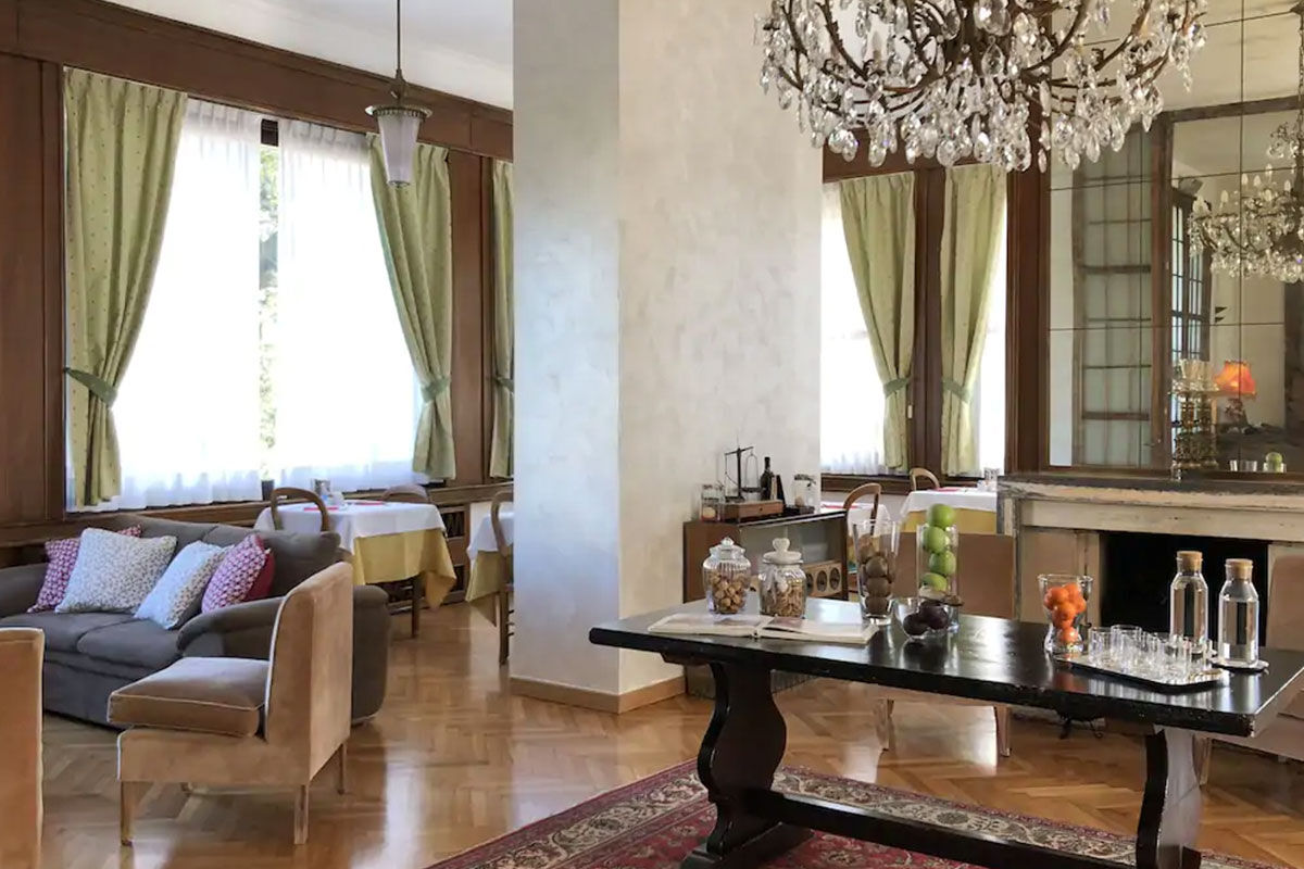 <b>Hotel La Fontana, Stresa</b> - Close to the ferry, art exhibits and botanical gardens, this family-run hotel is set in an Art Nouveau villa of the 1940s. The rooms are classically decorated and preserve some original furnishing elements such as fireplaces and chandeliers.