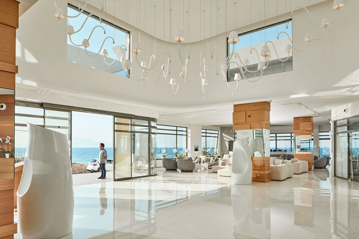 <b>Lesante Blu Exclusive Beach Resort, Zakynthos</b> - Indulge yourself with the luxuries that Lesante Blu has to offer: an infinity pool, open-air restaurant with panoramic views and contemporary rooms overlooking the secluded Katragaki beach. This posh adults-only hotel also includes three bars as well as a hammam, hair salon and tennis court.