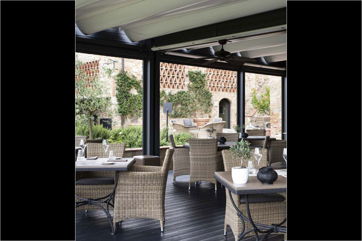 <b>Locanda di Piazze</b> - This stone farmhouse circa 1540 has been transformed into a rustic-chic hotel with surrounding gardens, sundeck and pool with panoramic views. With a high-end regional restaurant on site, there may be no need to venture off the garden terrace at all.