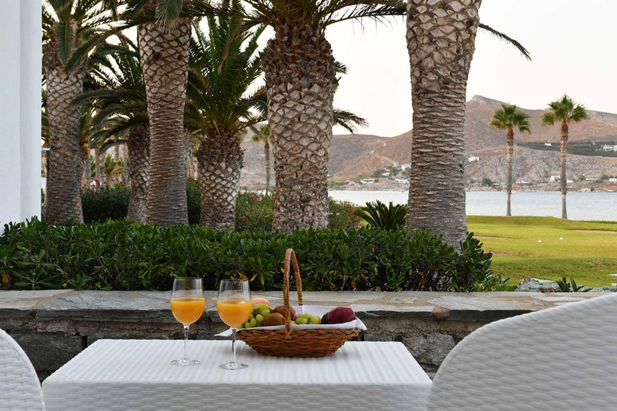 <b>Astir of Paros, Naoussa</b> - Here at Astir of Paros, you can admire the restored 12th century chapel on the grounds, layout on the private beach or spend the morning on the exclusive golf course. The property is surrounded by tropical gardens, making your walk to the beachside pool an aromatic one.