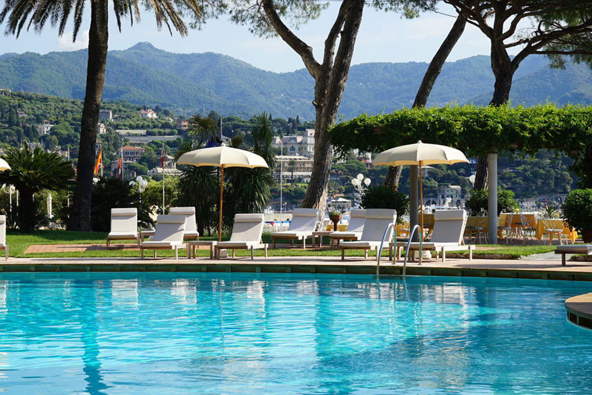 <b>Grand Hotel Miramare, Santa Margherita</b> - Across the road from the beach sits this 1903 art nouveau building that houses the Grand Hotel Miramare. With wooden floors and chandeliers, frescos and terraces, landscaped garden and elegant restaurant, this hotel is refined and posh.