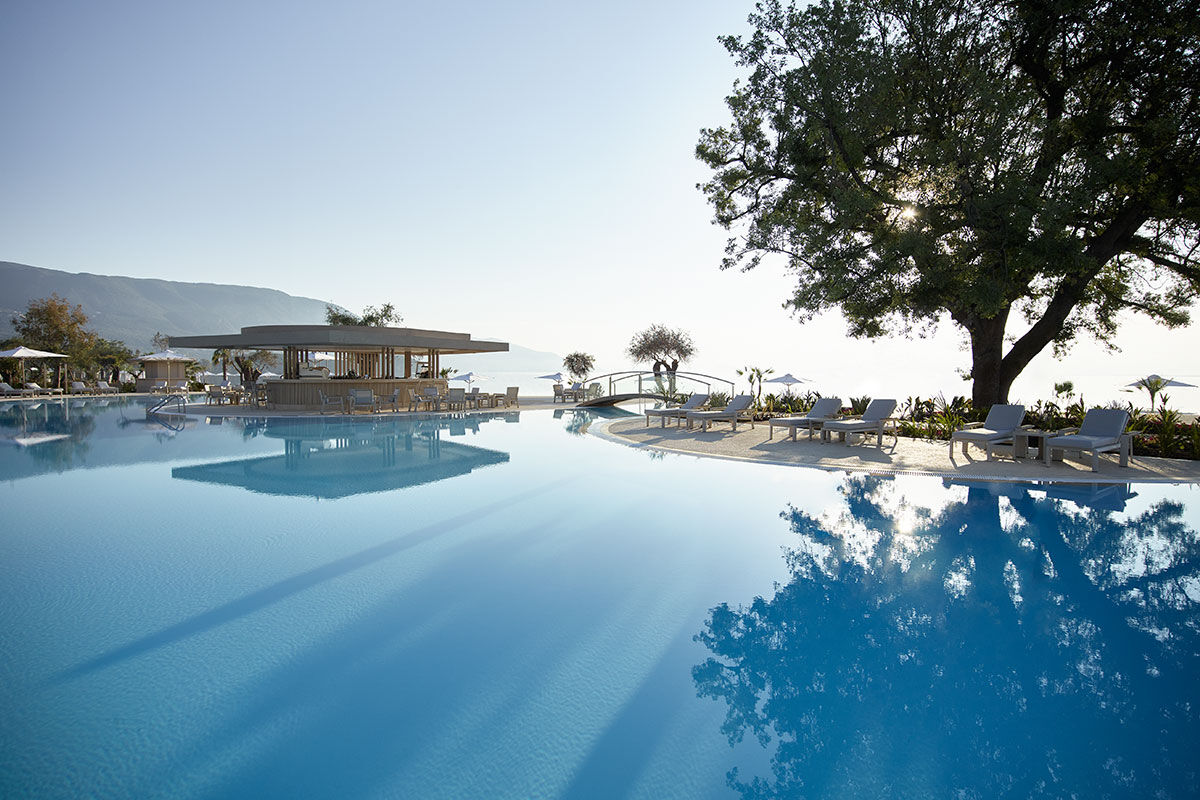 <b>Ikos Dassia, Dassia</b> - Classic and beach-chic, this all-inclusive resort has all of the usual luxury amenities including infinity pool, spa, six restaurants and six bars, but has a unique addition: an on-site gelaterie. Snag one on your way to the beach where you can lounge in a sunchair and feel the breeze coming over the Ionian Sea.