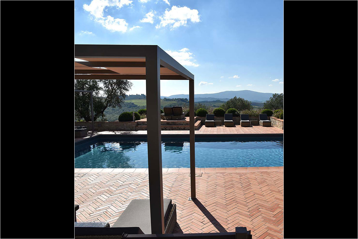 <b>Locanda di Piazze</b> - This stone farmhouse circa 1540 has been transformed into a rustic-chic hotel with surrounding gardens, sundeck and pool with panoramic views. With a high-end regional restaurant on site, there may be no need to venture off the garden terrace at all.