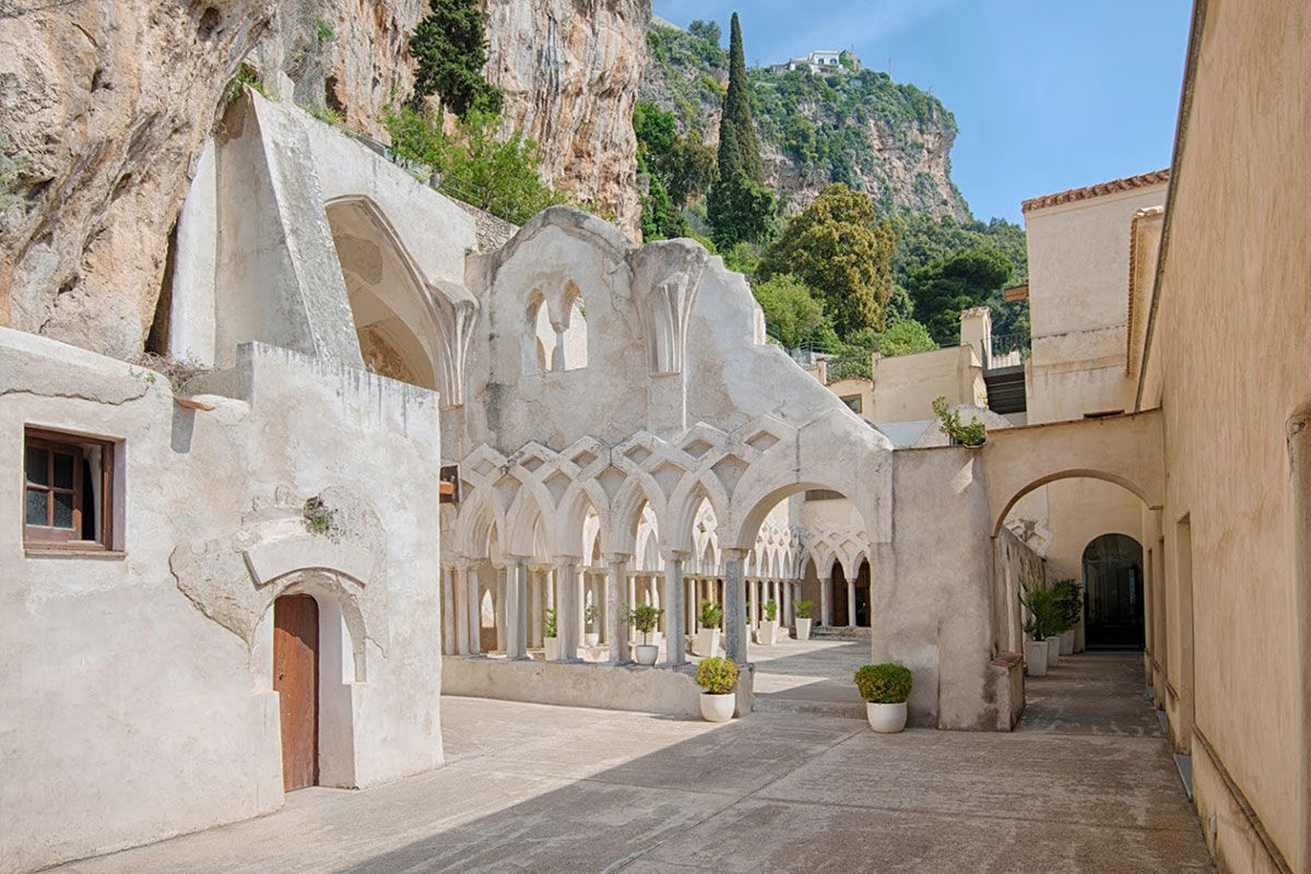 <b>NH Collection Grand Hotel Convento di Amalfi, Amalfi</b> - Once home to Capuchin monks, this 13th century monastery has been restored into a 5-star hotel with polished rooms and views of the coast. Two posh restaurants with al fresco dining, a wellness center, an infinity pool and authentic artworks throughout the property add to the feeling of Mediterranean refinement.