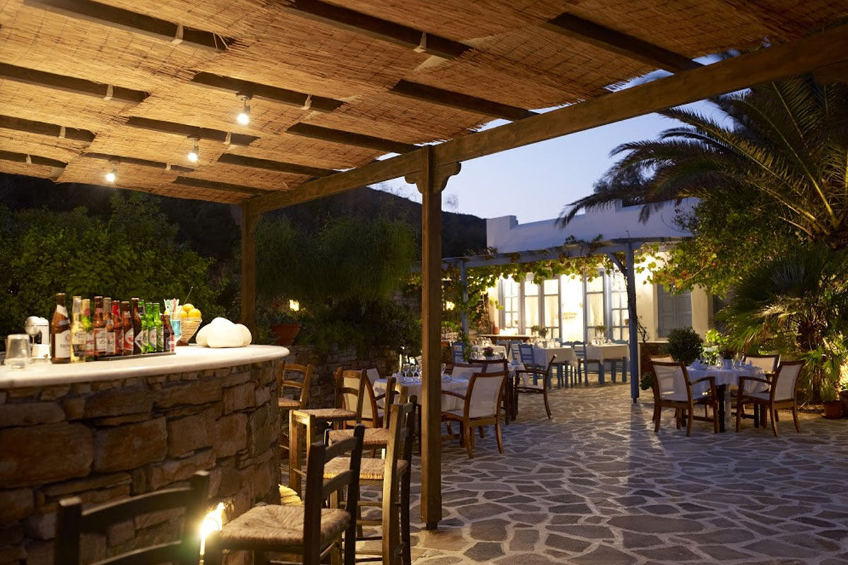 <b>Villa Marandi, Stelida</b> - With leafy beachfront gardens surrounding the property, Villa Marandi draws guests with its white-washed walls, beach loungers and parasols. Inspired by its surroundings, rooms are chic, airy, and have views of the Aegean. Step out onto an (almost) private beach and gaze across to the Old Town.