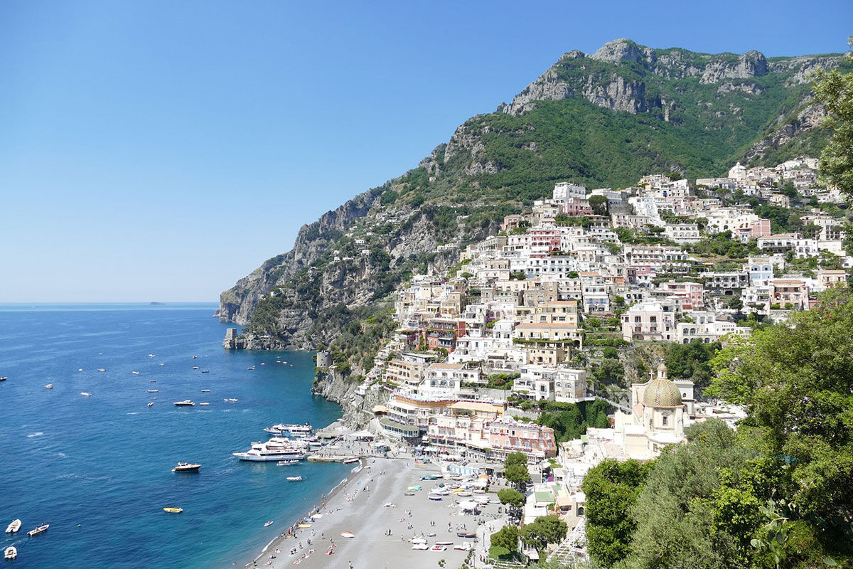 <b>Albergo California, Positano</b> - The views of the pastel-dotted cliffs from this Mediterranean-style boutique hotel are only enhanced when they’re accompanied by breakfast on the terrace overlooking the sea. Albergo California is set up on the hillside and is only a 9-minute walk to the beach.