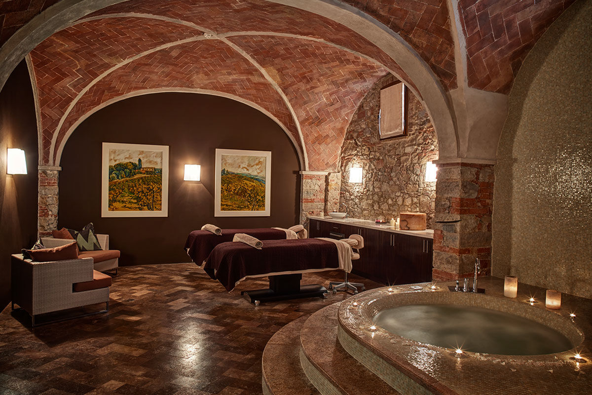 <b>Belmond Castello di Casole</b> - At this 10th century estate, wander the 4,200 acres of golden Tuscan countryside, relax in the wine cellar-turned-spacious spa or enjoy the valley-facing infinity pool. Surrounded by vineyards and olive groves, the Castello di Casole uses its panoramic views to inspire the rich traditional décor within.