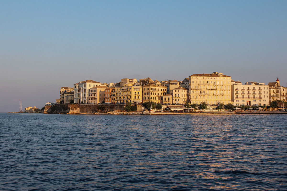 <b>Grecotel Eva Palace, Kommeno</b> - With a private beach and sweeping views of the Ionian Sea and Corfu Town, the Grecotel Eva Palace is a prime location for guests wanting luxury and glam. The rooms are bright, cheery and have an enchanting beach feel.