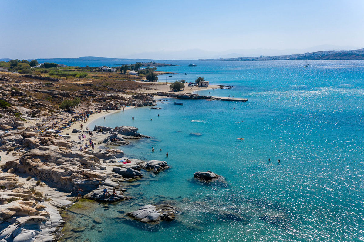 <b>Mr & Mrs White, Naoussa</b> - With clean lines, whitewashed stone, and contemporary boho details, Mr. & Mrs. White charms guests upon arrival. With two pools and only a stone’s throw away from Naoussa, laid back luxury is this boutique hotel’s specialty.