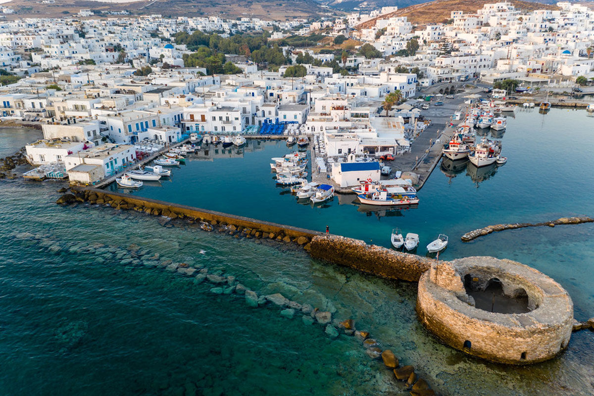 <b>Poseidon of Paros, Golden Beach</b> - Tucked away from busy areas, this upscale hotel on Paros’ southern coast is a dream retreat for the serenity-seeking traveler. With poolside bars and the striking architecture of the Cyclades, this Golden Beach hotel sits on unspoiled beauty.