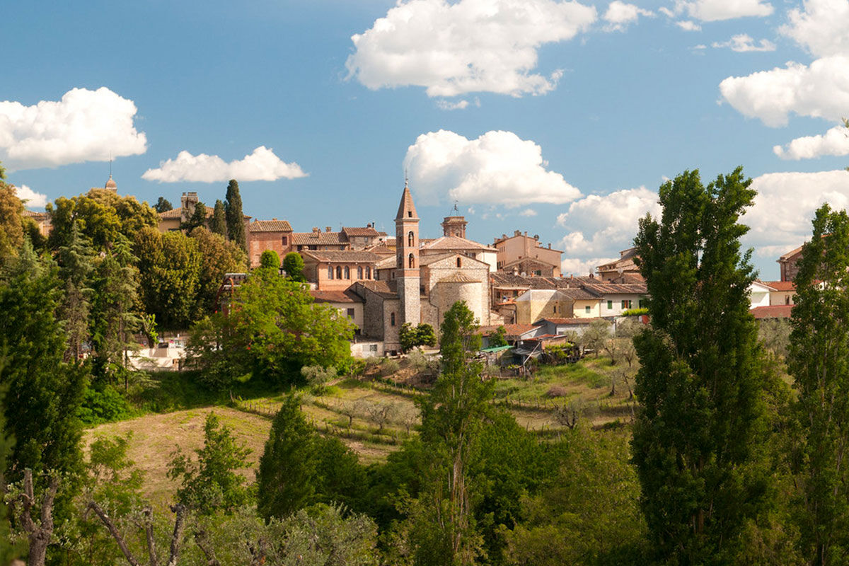 <b>Borgo San Felice</b> - Surrounded by vineyards and olive groves, Borgo San Felice is a restored 8th century building with stone walls, terracotta floors and exposed beams for your visual pleasure. This 5-star wine resort also features a piano bar with a fireplace, two restaurants, tennis courts, pool and sauna. Luxury and authenticity at its finest.