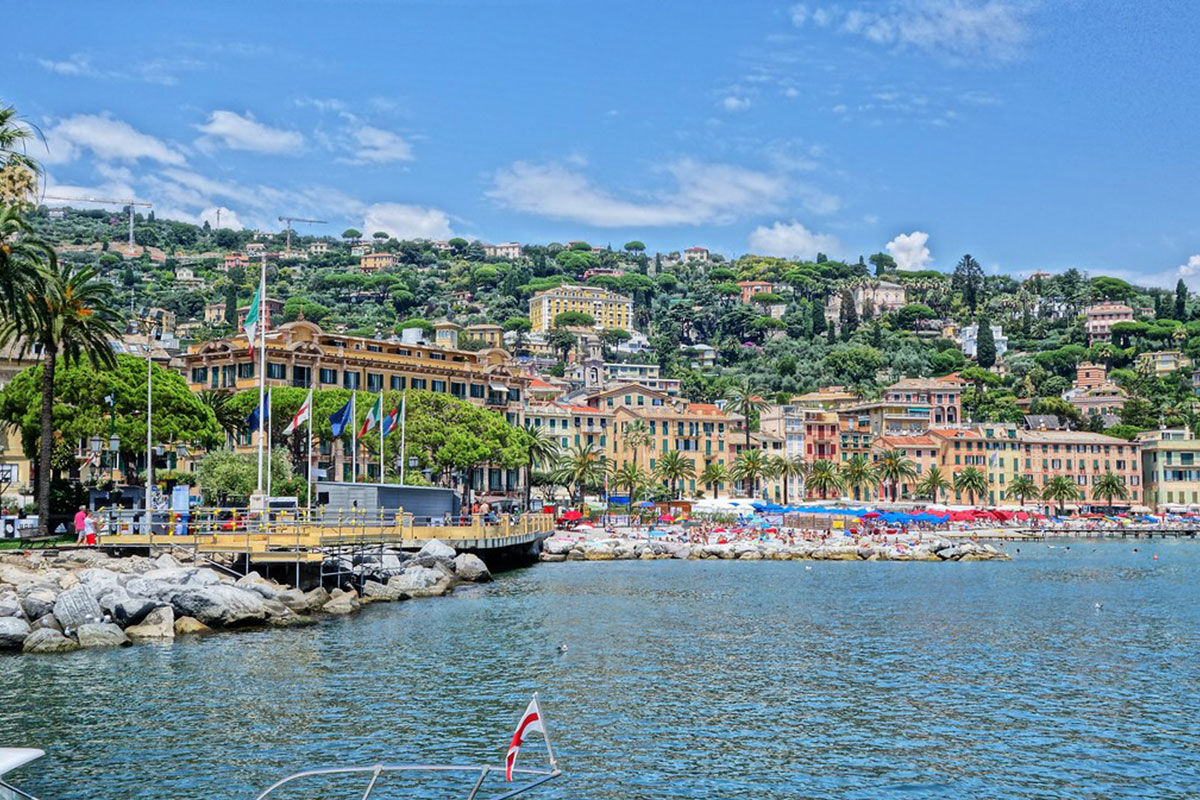 <b>Grand Hotel Miramare, Santa Margherita</b> - Across the road from the beach sits this 1903 art nouveau building that houses the Grand Hotel Miramare. With wooden floors and chandeliers, frescos and terraces, landscaped garden and elegant restaurant, this hotel is refined and posh.