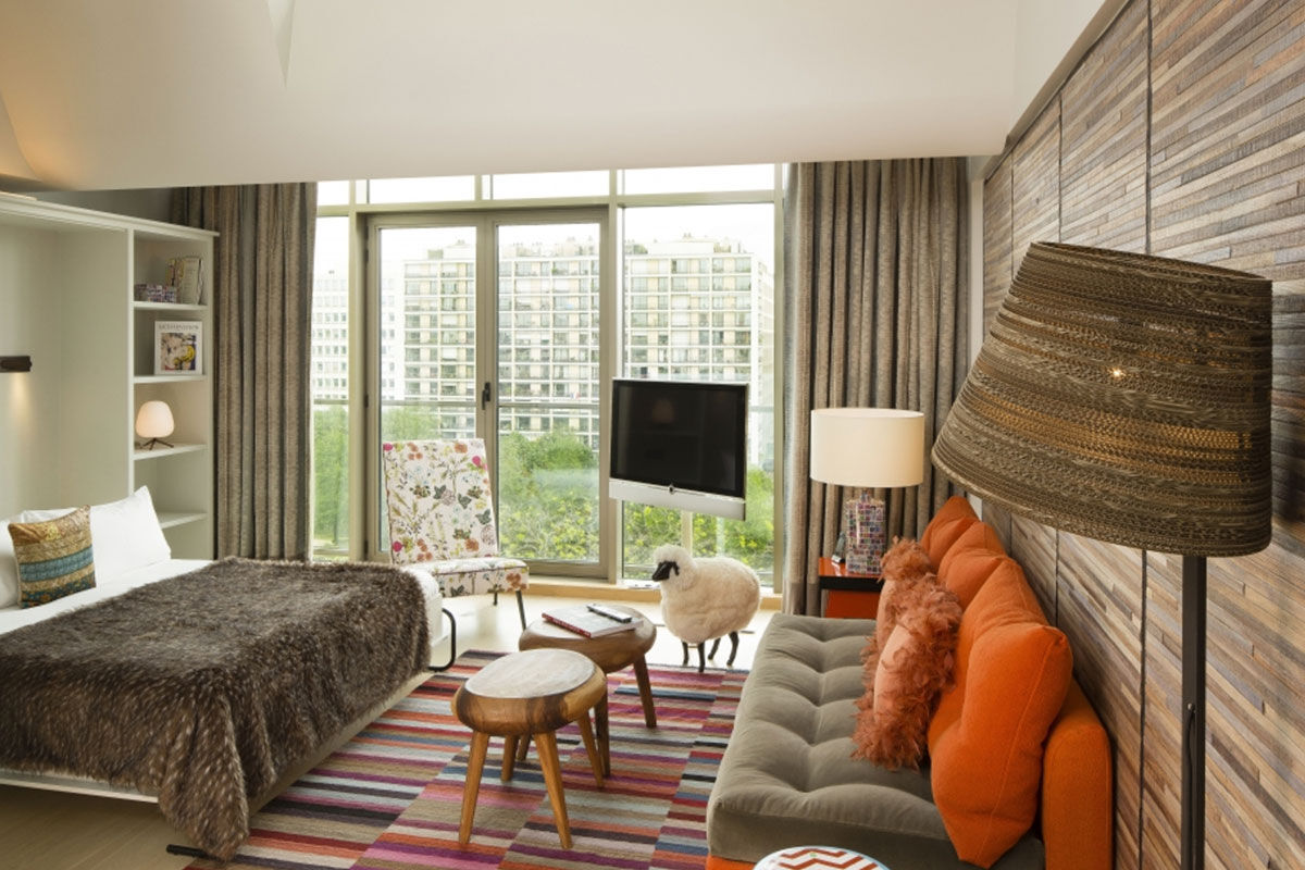 <b>Goralska Residences Hotel Paris Bastille</b> - With twelve suites decorated in a modern style with eclectic accents, this boutique couldn’t be more cozy or welcoming. Across the street from the Bassin de l’Arsenal marina, the Goralska is only an 11-minute walk to the Seine and a 20-minute stroll to the Notre-Dame de Paris.