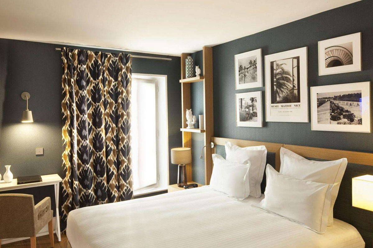 <b>La Villa Saint Germain Des Prés</b> - With a sleek vibe and refined detailing in the individually styled rooms, guests feel a sense of whimsy during their stay at La Villa Saint Germain Des Pres. The spiraling staircase leads down to the modern dining area, and the lounge has a sophisticated bar.