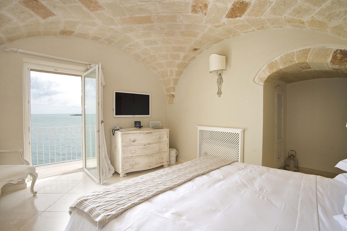 <b>Don Ferrante Dimore di Charme, Monopoli</b> - Once a fortress of the 16th century Castello Carlo V, this sprawling hotel has an airy feel within its whitewashed stone walls. Guests can create a tailormade itinerary to explore nearby cultural hot spots or take a more relaxing approach with a terrace sun lounger near the refreshing pool.