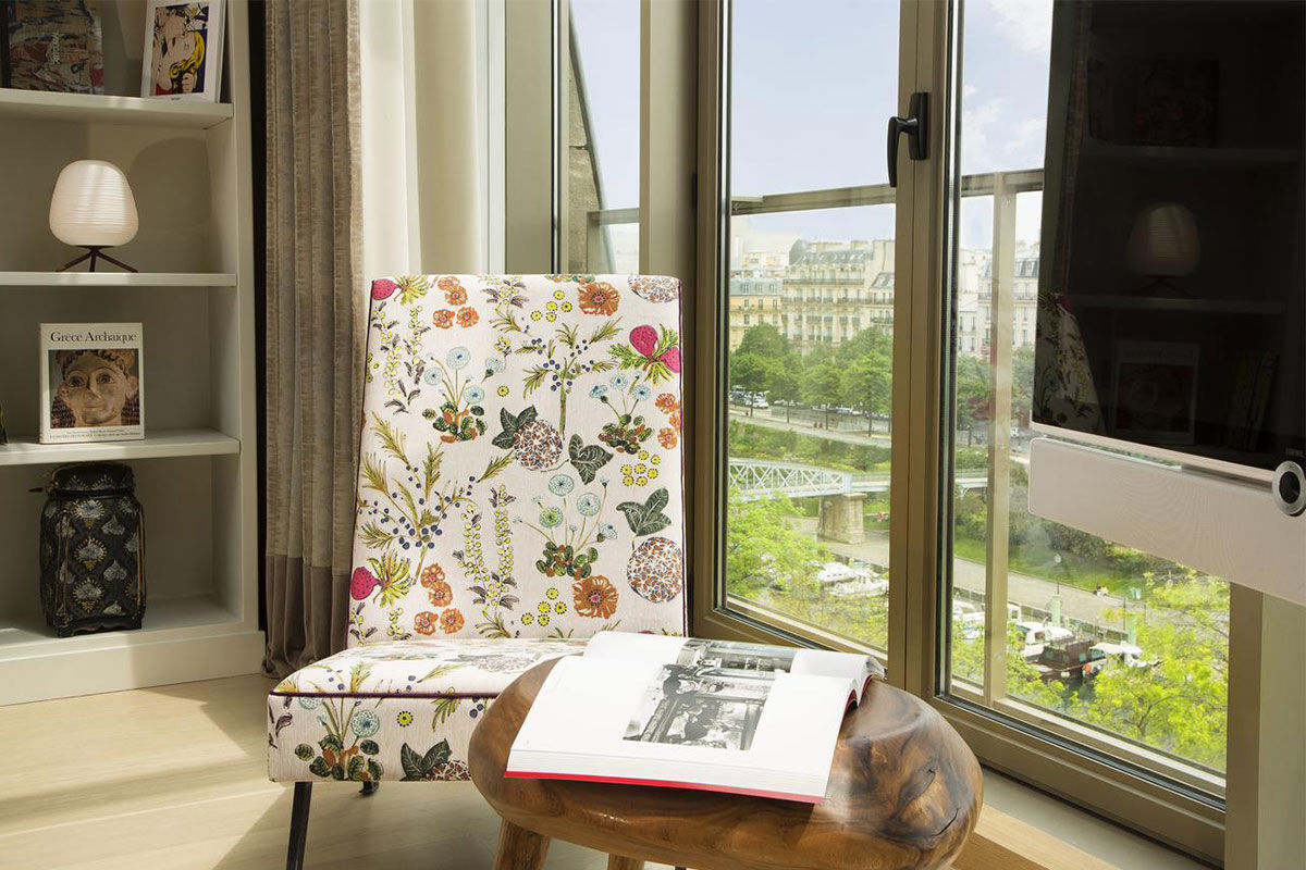 <b>Goralska Residences Hotel Paris Bastille</b> - With twelve suites decorated in a modern style with eclectic accents, this boutique couldn’t be more cozy or welcoming. Across the street from the Bassin de l’Arsenal marina, the Goralska is only an 11-minute walk to the Seine and a 20-minute stroll to the Notre-Dame de Paris.