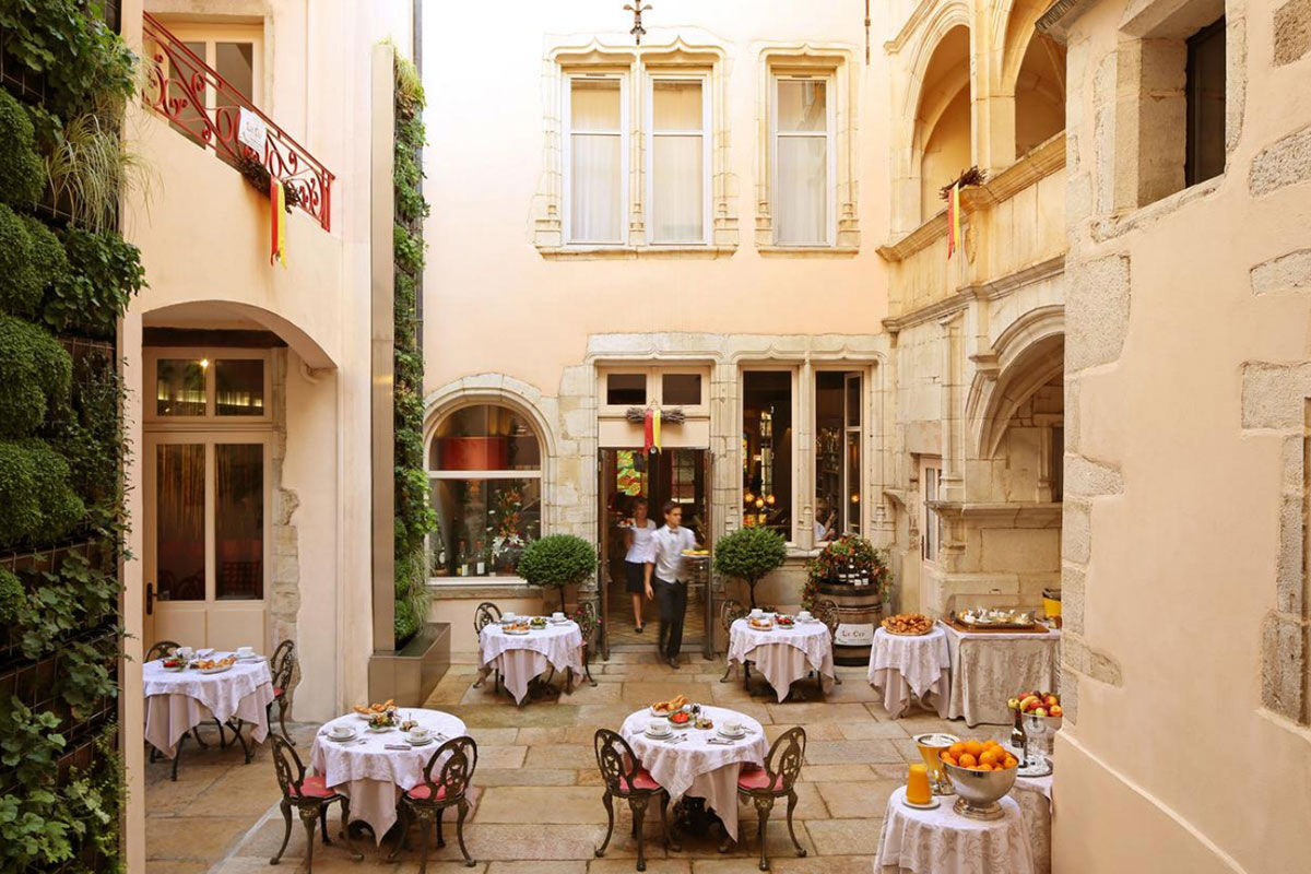 <b>Hôtel Le Cep, Beaune</b> - Located in the Burgundy Wine Region, this charming hotel and spa is less than a 5-minute’ walk to both the Musee de l’Hotel-Dieu and the Collegiale Basilique Notre-Dame. With two 16th century courtyards, an acclaimed restaurant and refined bar, you can feel the historic luxury all around you.