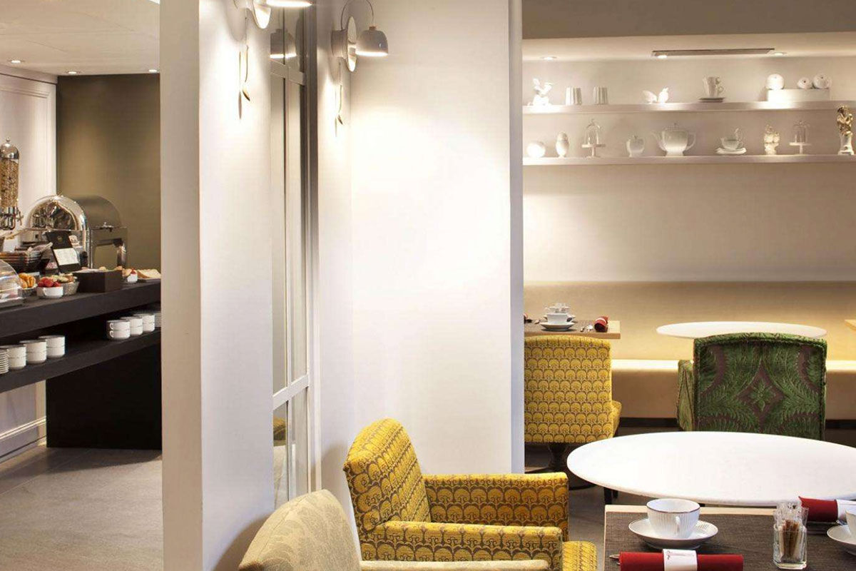 <b>La Villa Saint Germain Des Prés</b> - With a sleek vibe and refined detailing in the individually styled rooms, guests feel a sense of whimsy during their stay at La Villa Saint Germain Des Pres. The spiraling staircase leads down to the modern dining area, and the lounge has a sophisticated bar.