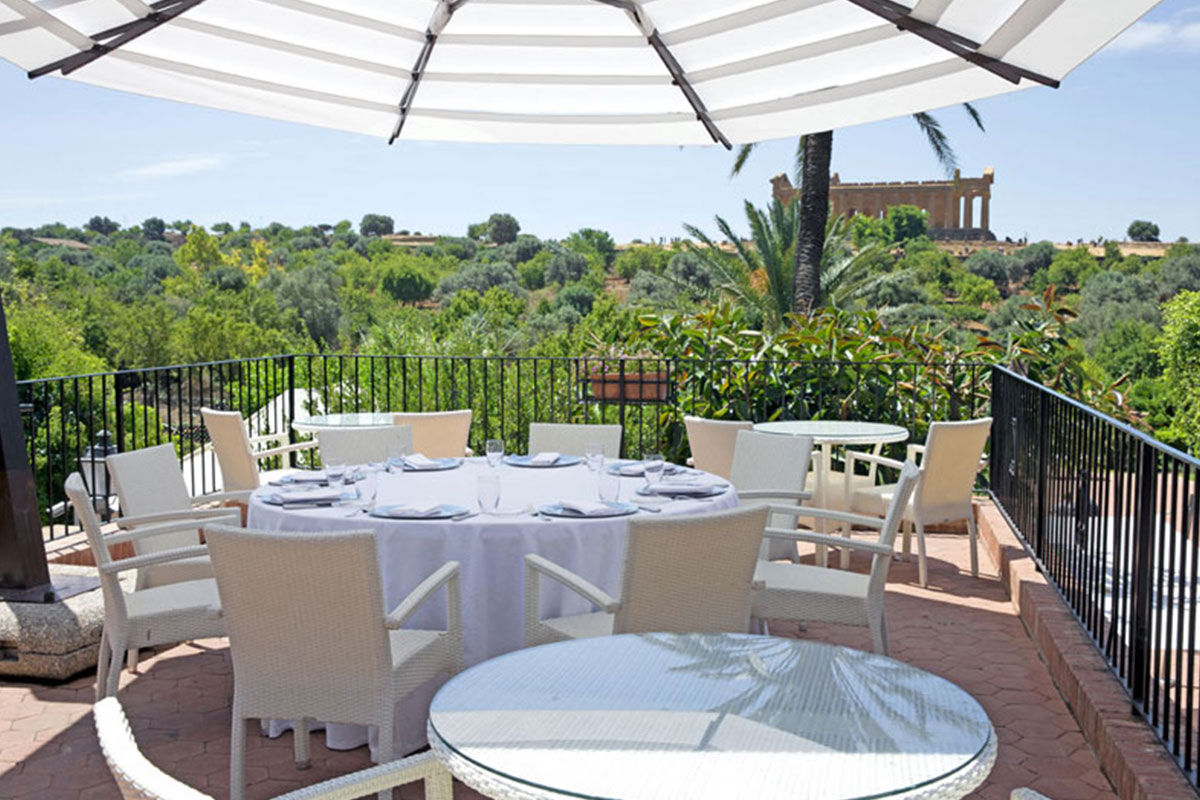 <b>Villa Athena, Agrigento</b> - With views of the Temple of Concordia (only 200 meters away) from nearly every corner of the hotel, this classy dwelling speaks for itself. The lush grounds, sophisticated rooms, pool, and terrace restaurant bring elegance to this UNESCO World Heritage Site.