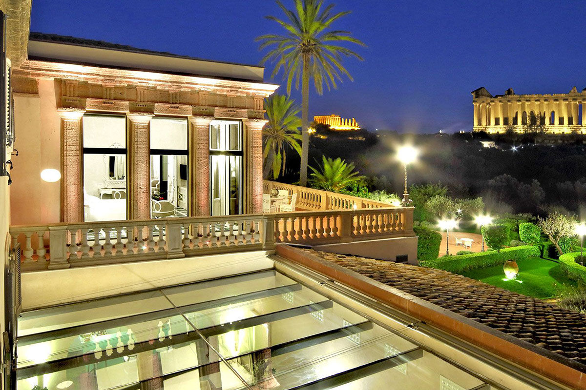 <b>Villa Athena, Agrigento</b> - With views of the Temple of Concordia (only 200 meters away) from nearly every corner of the hotel, this classy dwelling speaks for itself. The lush grounds, sophisticated rooms, pool, and terrace restaurant bring elegance to this UNESCO World Heritage Site.
