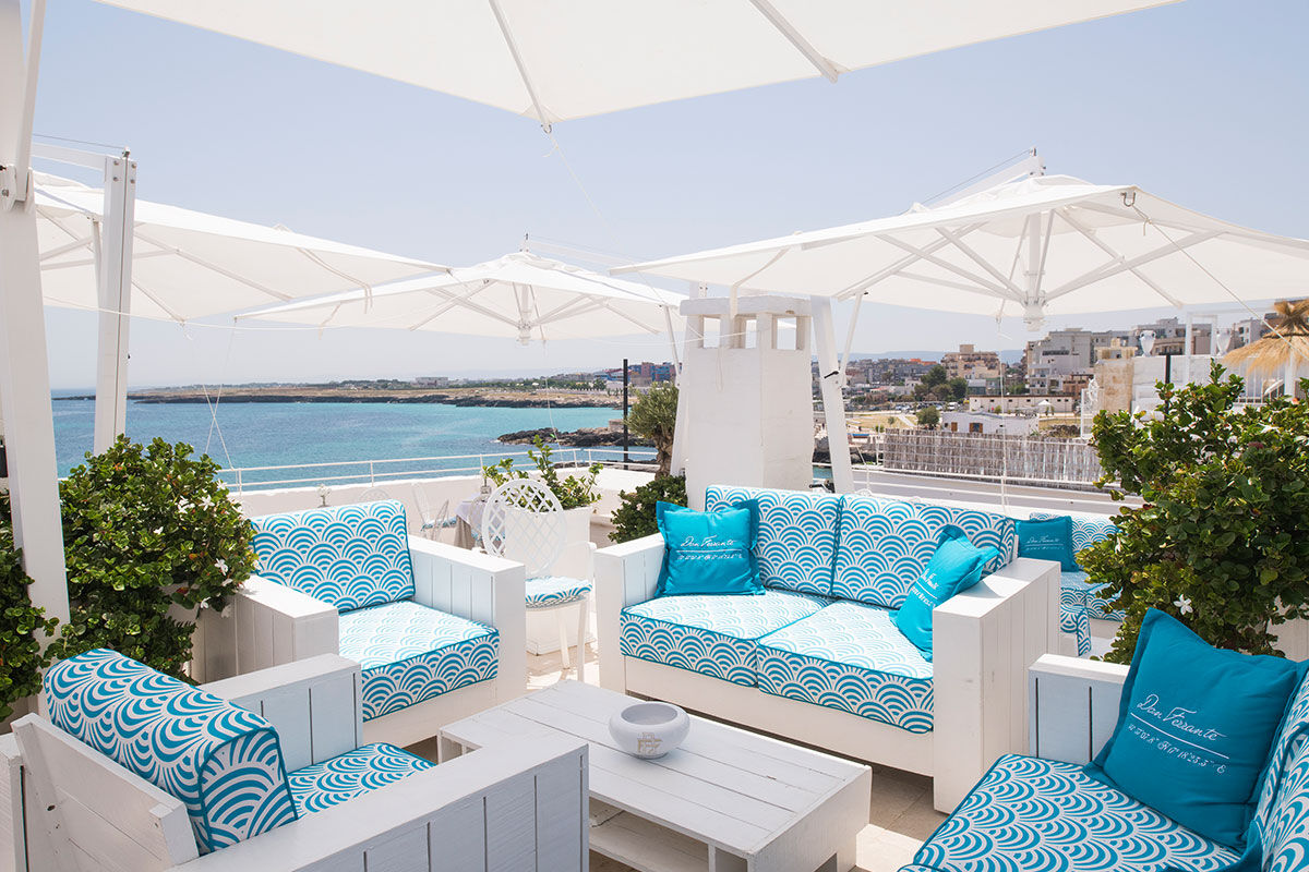 <b>Don Ferrante Dimore di Charme, Monopoli</b> - Once a fortress of the 16th century Castello Carlo V, this sprawling hotel has an airy feel within its whitewashed stone walls. Guests can create a tailormade itinerary to explore nearby cultural hot spots or take a more relaxing approach with a terrace sun lounger near the refreshing pool.