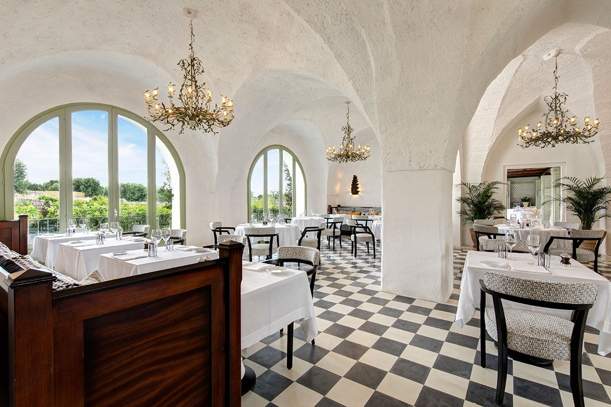 <b>Masseria Torre Maizza, Savelletri</b> - Looking over the surrounding olive groves to the Adriatic Sea, this whitewashed hotel is a renovated 16th century masseria. The restaurant uses local ingredients, the property boasts a private beach club, spa, and golf course, and you’re only a short shuttle away from the quaint fishing town of Savelletri.