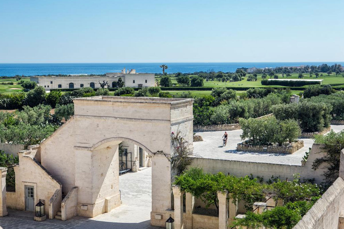 <b>Borgo Egnazia, Savelletri</b> - Built in the layout of a traditional Puglian village (borgo), this rural-luxe resort has a castle-feel with all of the contemporary luxuries. Enjoy the private beaches, beach clubs, Michelin-starred restaurant, tennis courts, and championship golf course all on the vast property.