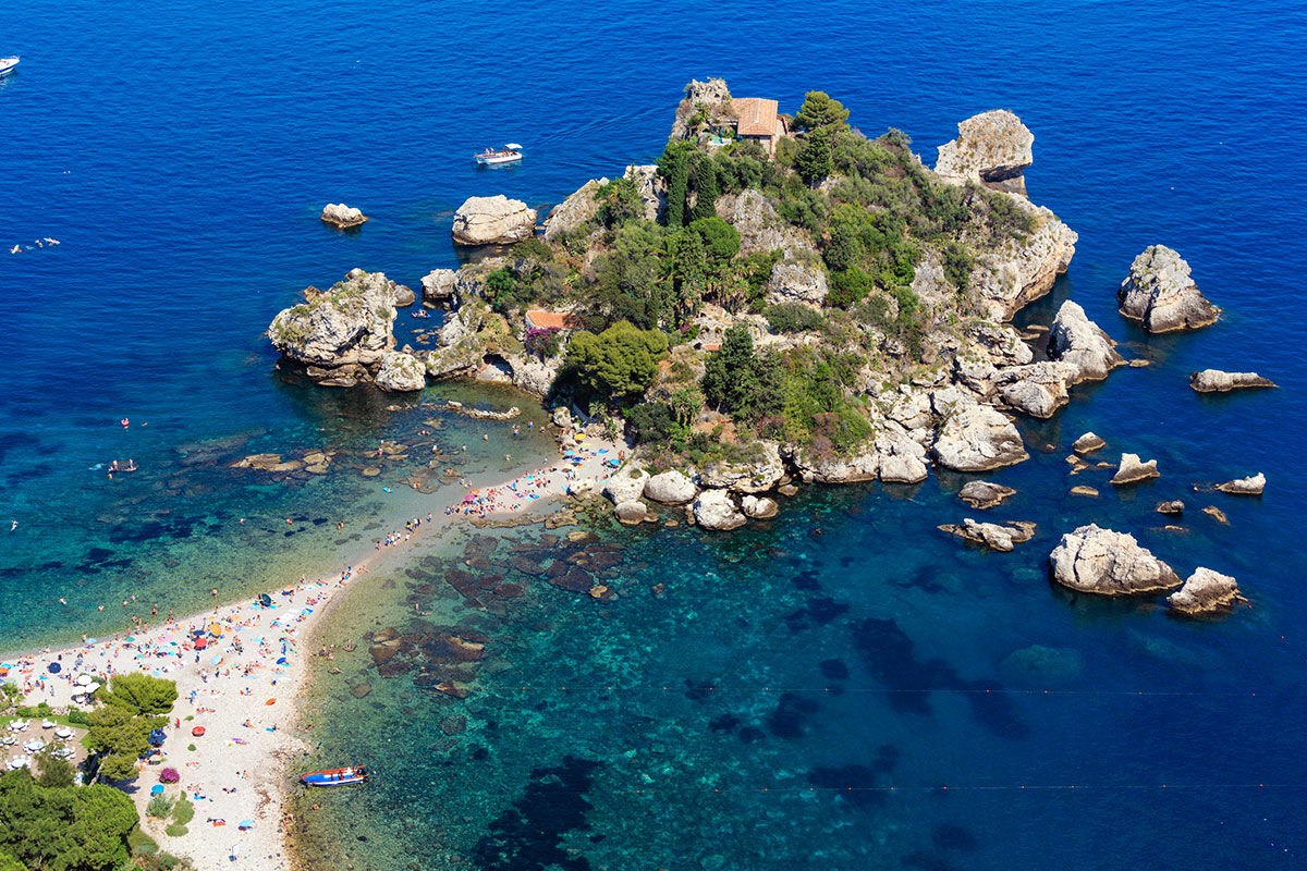 <b>NH Collection Taormina</b> - Modern and cool, the NH Collection Taormina features a roof-top terrace, cocktail bar and panoramic view of the Sicilian coast. The early 20th century architecture is stylish and adds to the polished Mediterranean feel.