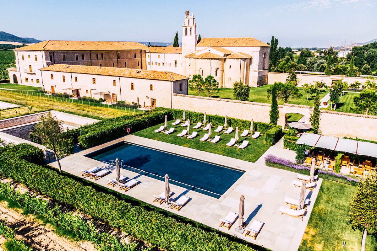 <b>Abadia Retuerta LeDomaine, Valladolid</b> - Featured in Forbes, and set on a sprawling estate incorporating a 12th century abbey, the Abadia Retuerta LeDomaine has a prestigious air about it. It may be the fine dining restaurant with vaulted ceilings; it may be the wine cellar or winery; it may be the posh day spa, or the plush, country-chic rooms. You’ll have to find out for yourself.